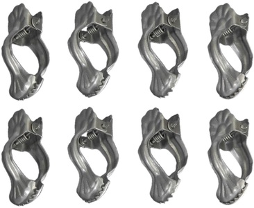 LIEDECO, Dekoklammer Liedeco, passend für Gardinenstangen (Packung), Liedeco Dekoklammer, (Packung, 8 St.), für Gardinenstangen Ø 12 mm