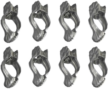 LIEDECO, Dekoklammer Liedeco, passend für Gardinenstangen (Packung), Liedeco Dekoklammer, (Packung, 8 St.), für Gardinenstangen Ø 12 mm