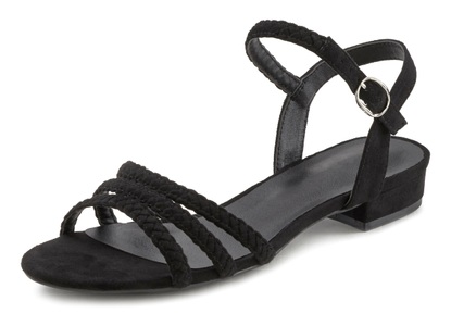 Lascana, LASCANA Sandale, mit geflochtenen Riemchen, 