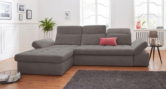 SIT&MORE, sit&more Ecksofa, sit&more Ecksofa »Stardust L-Form« wahlweise mit Bettfunktion und Bettkasten