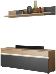 HBZ, HBZ Lowboard »Lille TV bis zu 65 Zoll geeignet, inkl. LED BxHxT 160x137x38 cm«, (1 St.), mit LED-Beleuchtung, TV Möbel bis 65 Zoll geeignet in Eiche Artisan NB, HBZ Lowboard »Lille TV bis zu 65 Zoll geeignet, inkl. LED BxHxT 160x137x38 cm«, (1 St.), mit LED-Beleuchtung, TV Möbel bis 65 Zoll geeignet in Eiche Artisan NB