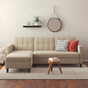 Dorel Home, Dorel Home Ecksofa »Hartford«, mit Bettfunktion und Stauraum, Recamiere beidseitig montierbar, Dorel Home Ecksofa »Hartford II« mit Bettfunktion und Stauraum, Recamiere beidseitig montierbar