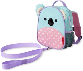 SKIP*HOP, SKIP*HOP Zoo Rucksack mit Leine Koala, Mini-Rucksack ZOO - KOALA (9x24x24) mit Leine in blau