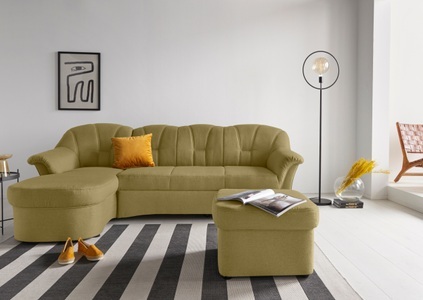 DOMO collection, DOMO collection Ecksofa, DOMO collection Ecksofa Papenburg L-Form, in grosser Farbvielfalt, wahlweise mit Bettfunktion