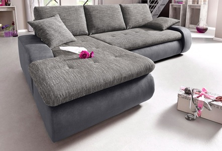 TRENDMANUFAKTUR, TRENDMANUFAKTUR Ecksofa, wahlweise XL oder XXL, TRENDMANUFAKTUR Ecksofa »Indie, L-Form«, wahlweise XL oder XXL