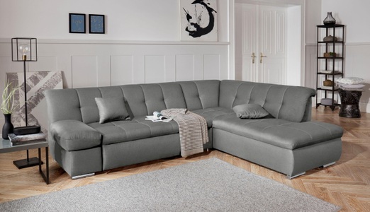 DOMO collection, DOMO collection Ecksofa, DOMO collection Ecksofa »Mona L-Form bequem und komfortabel, Breite 271cm, L-Form« wahlweise mit Bett- und Armlehnfunktion