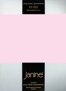 Janine, Elastik-Jersey-Spannbetttuch Janine weiss Größe: 019, Janine Spannbettlaken »ELASTIC 5002«, für Matratzen bis 35 cm Höhe, 95% Baumwolle, hochwertig, langlebig
