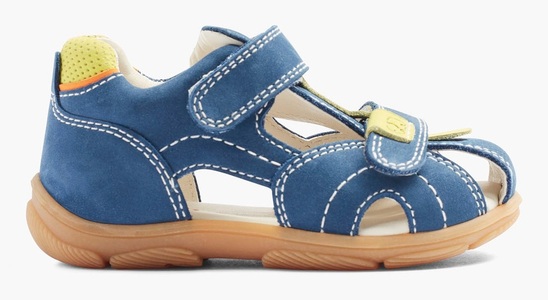 elefanten, elefanten Lauflern-Sandalen TERRA TOMMY mit Zehenschutz in marine in Gr. 20, ELEFANTEN Sandale »Terry Tommy WMS: mittel«, Sandale, Klettschuh, Babyschuh mit Lederinnensohle