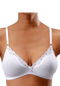 PETITE FLEUR, PETITE FLEUR Bralette-BH, petite fleur Bralette-BH, ohne Bügel aus Baumwolle mit Spitze