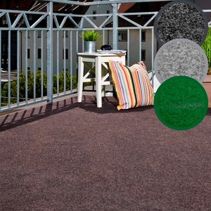 andiamo, Andiamo Kunstrasen »Aberdeen«, rechteckig, aus Nadelfilz, mit Drainagenoppen, für Balkon, Terasse, Wintergarten, Andiamo Kunstrasen »Aberdeen«, rechteckig, 10 mm Höhe, aus Nadelfilz, mit Drainagenoppen, für Balkon, Terasse, Wintergarten
