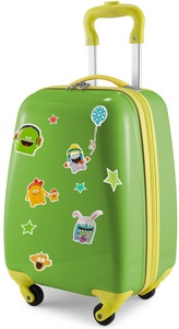 Hauptstadtkoffer, Hauptstadtkoffer Kinderkoffer »For Kids, Monster«, 4 Rollen, mit wasserbeständigen, reflektierenden Monster-Stickern, Hauptstadtkoffer Kinderkoffer »For Kids, Monster«, 4 Rollen, Kinderreisegepäck Handgepäck-Koffer Kinder-Trolley