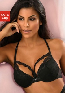 PETITE FLEUR GOLD, Petite fleur gold Push-up-BH, petite fleur goldfarben Push-up-BH, mit herausnehmbaren Kissen, sexy Dessous, Reizwäsche