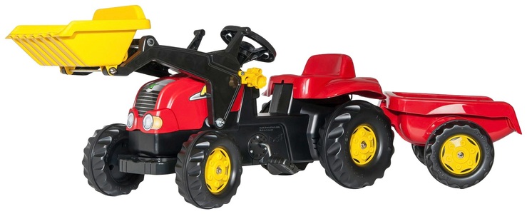 ROLLY TOYS, Kid-X mit Anhänger+Lader, 