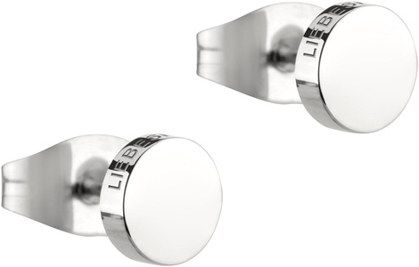 Liebeskind Berlin, Liebeskind Berlin Paar Ohrstecker »LJ-0483-E-05«, Liebeskind Berlin Paar Ohrstecker »Schmuck Geschenk Edelstahl Ohrringe Kreis, LJ-0483-E-05, LJ-0484-E-05«