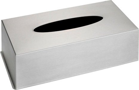 Wenko, WENKO Box für Kosmetiktücher, Edelstahl, WENKO Kosmetikbox, für Kosmetiktücher, Edelstahl