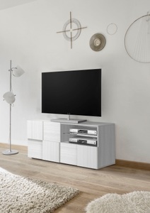 INOSIGN, INOSIGN Lowboard »Dama«, INOSIGN Lowboard »Dama Breite 121 cm, TV-Board 1 Tür, 1 Schubkasten, TV-Schrank«, Front in 3D-Optik, grifflos, verschiedene Farben