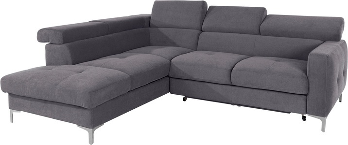 COTTA Ecksofa, inklusive Kopfteilverstellung, wahlweise mit Bettfunktion