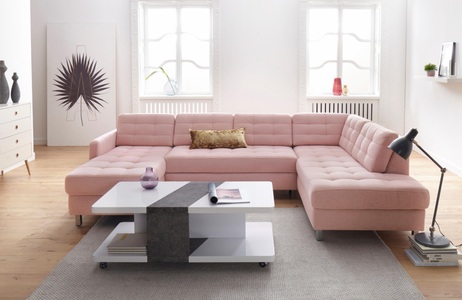 SIT&MORE, sit&more Wohnlandschaft, sit&more Wohnlandschaft »Picasso U-Form«, wahlweise mit Bettfunktion und Bettkasten