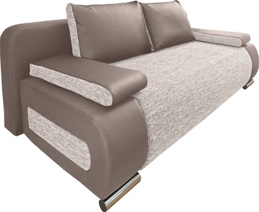 COLLECTION AB, COLLECTION AB Schlafsofa, mit Federkern, inklusive Bettfunktion und Bettkasten, mit losen Armlehn- und Rückenkissen, frei im Raum stellbar, COLLECTION AB Schlafsofa Moritz, mit Bettfunktion und Bettkasten