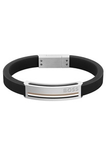 Boss, BOSS Armband »SARKIS A, 1580364M«, BOSS Armband »Schmuck Edelstahl Armschmuck Silikonarmband SARKIS«