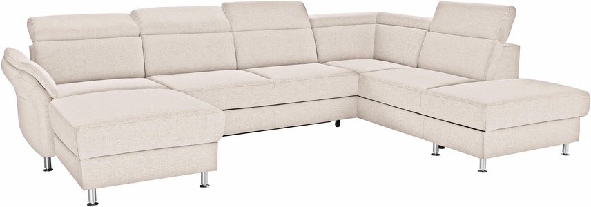 SIT&MORE, sit&more Wohnlandschaft, sit&more Wohnlandschaft »Avignon U-Form« wahlweise mit Bettfunktion und Stauraum, inklusive Kopfteilverstellung