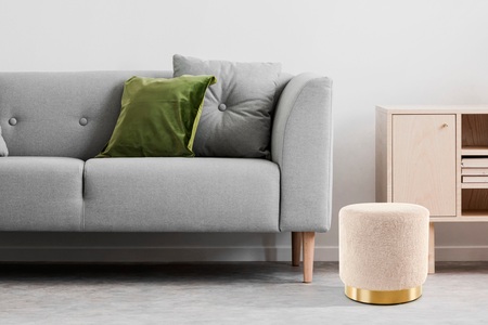 Kayoom, Kayoom Sitzhocker, Kayoom Sitzhocker »Hocker Gipsy 425, stilvoller Sitzhocker,runde Form, stilvolles Design«, (1 St.), facettenreich, platzsparend, vielfältig einsetzbar, weiche Polsterung