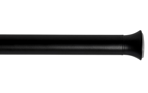 Umbra, Umbra - Ausziehbare Gardinenstange zum Einpannen Chroma - 91.4 bis 137.1 cm, Umbra Vorhangstange »Chroma, Schwarz matt«, ausziehbar