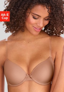 LASCANA Schalen-BH »Ela«, mit transparenten Trägern, perfect basic mit Bügel, Basic Dessous