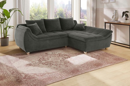 Jockenhöfer Gruppe, Jockenhöfer Gruppe Ecksofa »Genua L-Form«, Ottomane links oder rechts montierbar, 3 lose Rücken- und 2 Zierkissen, Jockenhöfer Gruppe Ecksofa »Genua L-Form, B: 250 cm« mit 2 Zierkissen