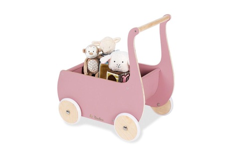 Pinolino, Pinolino Puppenwagen Mette, rosa - rosa/pink, 