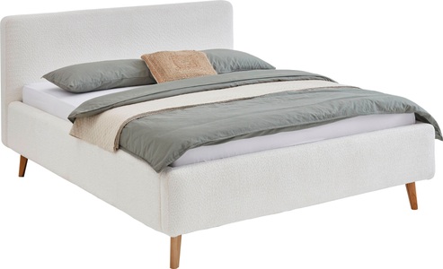 Novel, Novel - Bett MATTIS_8096 - cremeweiss - Textil - 180x200, Novel - Bett MATTIS_8096 - cremeweiss - Textil - 180x200