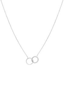 TAMARIS, Tamaris Kette mit Anhänger »Kreise, teilweise gedrehte Optik, TJ-0226-N-45, TJ-0227-N-45«, 