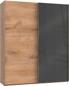 fresh to go, Fresh To Go Schwebetürenschrank »Level«, mit Glastür, Wimex Schwebetürenschrank »Level by fresh to go«, mit jeweils einer Glastür