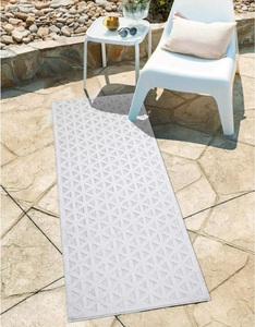 Carpet City, Carpet City Teppich »Santorini«, rechteckig, 5 mm Höhe, 3D-Effekt, für Wohnzimmer, Flur, Küche, Wintergarten, Balkon, Wetterfest & UV-beständig, Carpet City Teppich »In-& Outdoorteppich Santorini 446, 3D-Effekt, Geo-Muster«, rechteckig, 5 mm Höhe, Wetterfest & UV-beständig für Terrasse, Balkon, Küche, Flur