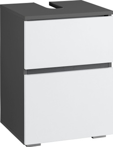 HOME AFFAIRE, Home affaire Waschbeckenunterschrank »Wisla«, platzsparend, Siphonausschnitt, Tür mit Push-to-open-Funktion, Breite 40 cm, Höhe 55 cm, Home affaire Waschbeckenunterschrank »Wisla«, Siphonausschnitt, Breite 40 cm, Höhe 55 cm