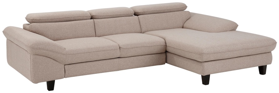 HOME AFFAIRE, Home affaire Ecksofa »Pilot«, wahlweise mit Bettfunktion und Bettkasten, Home affaire Ecksofa »Pilot L-Form«, mit Kopfteilverstellung, optional Bettfunktion und Bettkasten