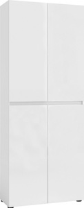INOSIGN, INOSIGN Schuhschrank »Mister«, Breite 80 cm, Höhe 200 cm, 4 Türen, INOSIGN Schuhschrank »MISTER- Schuhregal, Made in Italy, 12 Fächer, 10 Einlegeböden« Hochglanz lackiert,Breite 80 cm, Höhe 200 cm, 4 Türen, wendbare Blende