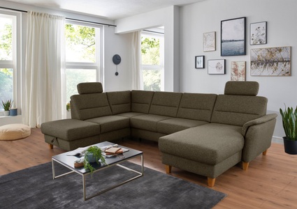 Home affaire Wohnlandschaft »Palmera«, Federkern, wahlweise mit Bettfunktion und mit/ohne Stauraum