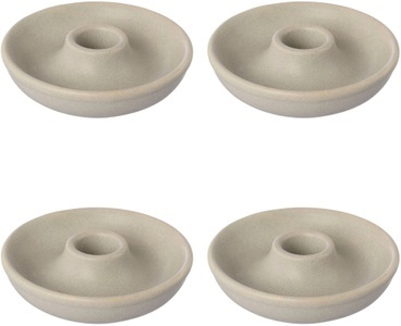 Creativ Home, Creativ home Kerzenhalter »Stabkerzenhalter MALM?, (Set, 4 St.), aus Porzellan, im nordischen Stil, Creativ home Kerzenhalter »Stabkerzenhalter MALM? aus Porzellan, im nordischen Stil