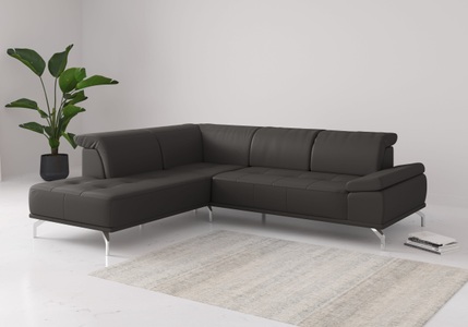 Places of Style Ecksofa »Caluna«, Inkl.Sitztiefenverstellung, wahlweise mit Kopf- und Armteilverstellung
