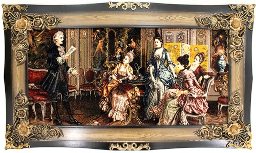 MorgenLand, morgenland Wandteppich »Bild-Teppich Figurativ 120 x 70 cm«, rechteckig, 0,6 mm Höhe, besonders weich durch Microfaser, morgenland Wandteppich »Bild-Teppich Figurativ 120 x 70 cm«, rechteckig, 6 mm Höhe, besonders weich durch Microfaser