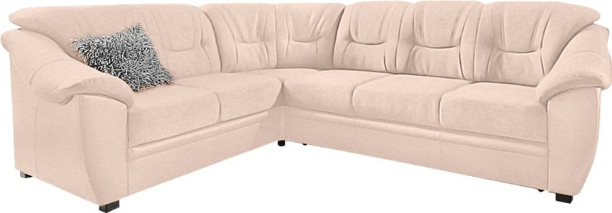 SIT&MORE, sit&more Ecksofa, sit&more Ecksofa »Savona L-Form«, wahlweise mit Bettfunktion, inklusive Federkern, frei im Raum stellbar