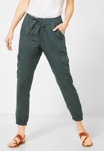 CECIL, Leinen-Hose im Cargo-Style, 