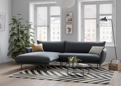 ANDAS, andas Ecksofa »Stine«, Besonderes Design durch Kissenoptik und Keder, Design by Morten Georgsen, andas Ecksofa »Stine L-Form«, Besonderes Design durch Kissenoptik und Keder, by Morten Georgsen