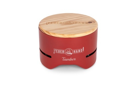 Feuerhand, Tisch-Holzkohlegrill Tamber, Ruby Red, Feuerhand Tischgrill Tamber, Rubinrot