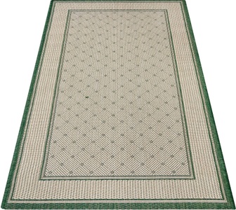 ANDAS, andas Teppich »Faberg«, rechteckig, 5 mm Höhe, Sisal-Optik, Wohnzimmer, andas Teppich »Faberg«, rechteckig, 5 mm Höhe, Flachgewebe, Sisal-Optik, mit Bordüre, pflegeleicht, Scandi