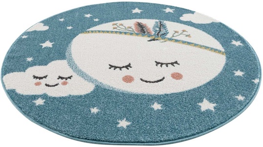 Carpet City Kinderteppich »Anime9383«, rund, 11 mm Höhe, pflegeleichter Spieleteppich, Kinderzimmer