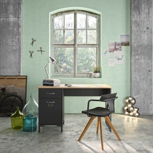 CONFORAMA, Schreibtisch MANCHESTER Schwarz, Schreibtisch «City»