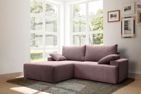 exxpo - sofa fashion, exxpo - sofa fashion Ecksofa, mit Federkern, inklusive Bettfunktion und Bettkasten in verschiedenen Cord-Farben, exxpo - sofa fashion Ecksofa »Orinoko, aktuelles Design und hoher Sitzkomfort, L-Form«, inkl. Bettfunktion und Bettkasten, schöne Farben im angesagten Cord