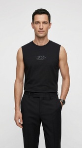 HUGO Underwear Tanktop aus Baumwoll-Jersey mit Logo-Print